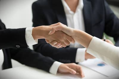 Handshaking deal